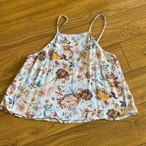 Kendall and Kylie floral crop top size small